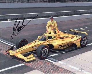 Helio Castroneves Autographed 2020 Indy 500 8x10 Photo