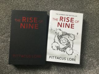 The Rise Of Nine Pittacus Lore Signed Numbered Slipcased First Edition Hardcover