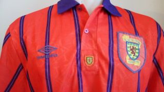 jersey shirt Umbro vintage SCOTLAND away 93 - 94 L glasgow rangers ENGLAND WALLES 3