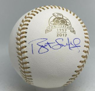 Bret Saberhagen Signed 2017 Gold Glove Award Baseball Beckett Bas Royals