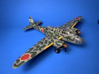 Vintage Built 1/72 Kawasaki Ki - 48 “lily” Ww2 Japanese Bomber Rare