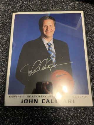 Kentucky Coach John Calipari Signed Autographed 8x10 Photo Wildcats