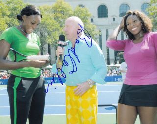 Bud Collins Tennis Hall Of Fame Signed Autograph 8x10 Photo 2