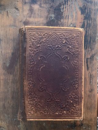 1866 Book " The Life Of Abraham Lincoln " By J.  G.  Holland 1st Edition Leather