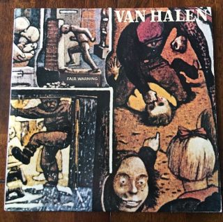 Van Halen Fair Warning Vintage Lp 1981 Warner Bros.  Vinyl & Album Cover In Vgc.