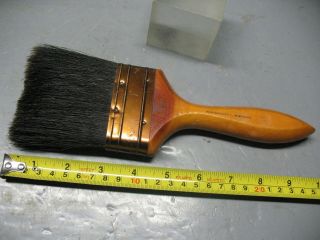M.  Grumbacher N.  Y.  Vintage 3  Natural Bristle Brush