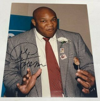 George Foreman Signed Autographed 8x10 Photo (boxing Champ)