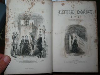 1857 Little Dorrit By Charles Dickens 1st Ed Phiz Boz David Copperfield ^