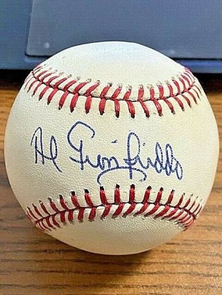Al Gionfriddo Signed Autographed Onl Baseball Dodgers,  Pirates
