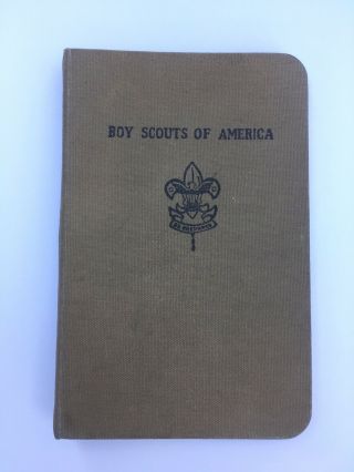 Bsa Vintage Antique Notebook Binder Boy Scouts Of America Lefax Federbush Canvas