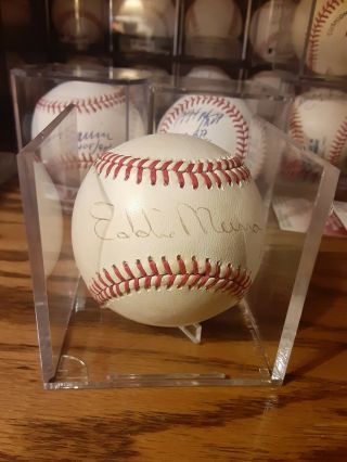 Eddie Murray Autographed Signed Baseball Dodgers Mets Orioles Hall Of Fame Hof