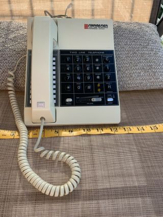 Soundesign 2 Line Conference Phone Telephone Vintage 1988 Model 7278