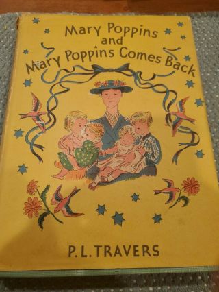 Mary Poppins And Mary Poppins Comes Back 1st Deluxe Edition 1946 P.  L.  Travers