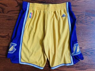 Adidas Nba Los Angeles Lakers Swingman Shorts Vintage Sz.  Large