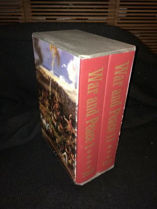 Leo Tolstoy War And Peace Two Volume Folio Society 1997