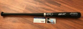 Matt Wieters Signed Rawlings Big Stick Professional Model Bat - Psa