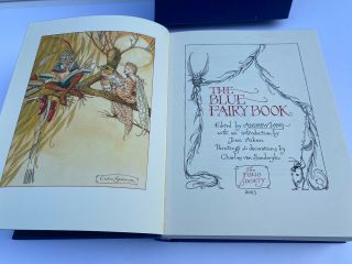 The Blue Fairy Book by Andrew Lang,  FOLIO SOCIETY 2003 4th Edition.  Slip Cover. 3