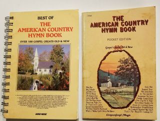 Vintage Book Set Best Of American Country Hymn Book (hymnal) By Various Artists