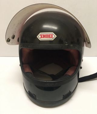 Vintage Shoei S12 Motorcycle Full Face Motorcycle Helmet Black M