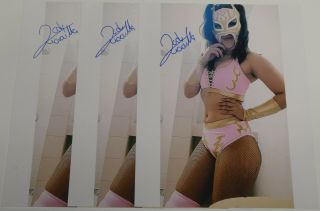 Lady Maravilla Signed 8x10 Photo AAA Lucha Libre Pro Wrestling CMLL Autograph 25 2