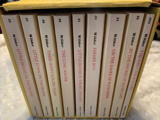 Laura Ingalls Wilder Little House Books Boxed Set Of 9 Vintage 70 