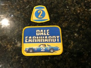 Vintage Dale Earnhardt No.  2 Rookie Year Nascar Patch And Bonus No.  2 Patch