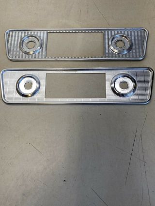 Vintage Chevrolet Corvair Aluminum Radio Bezel,  Face Plates