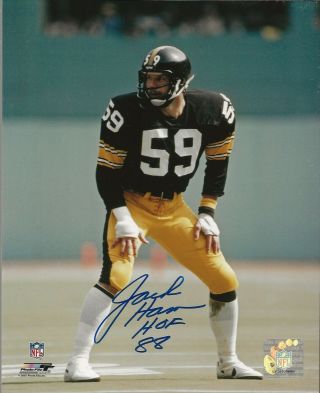 Jack Ham Pittsburgh Steelers Hof 88 Autograph Auto 8x10 Color Photo