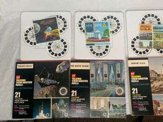 Vintage Talking View - Master Reel Set,  Project Apollo,  The White House,  Scenic Us