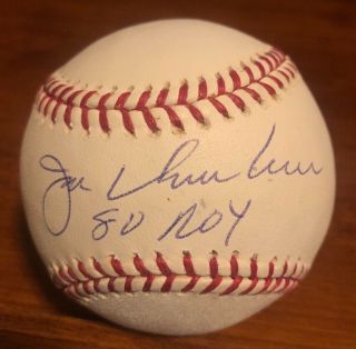 Joe Charboneau Autograph Baseball,  Tristar - Authenticated,  " 1980 Roy "