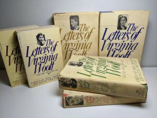 Complete 6 Volume Set The Letters Of Virginia Woolf 1888 - 1941 Hcdj.  Vg