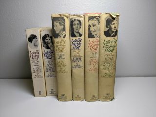 COMPLETE 6 VOLUME SET The Letters of Virginia Woolf 1888 - 1941 HCDJ.  VG 2
