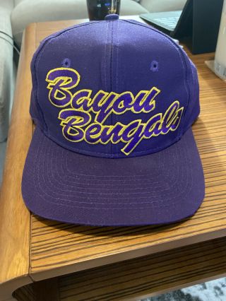 Vintage Lsu Louisiana State University Snapback Hat