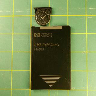 Vintage Hewlett Packard 1mb Ram Card F1004a For Hp Palmtops