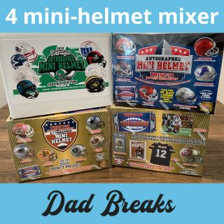 Seattle Seahawks Autographed/signed Football Mini - Helmets 4 Box Mixer Live Break