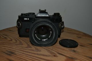 Vintage Olympus Om - 4 Camera