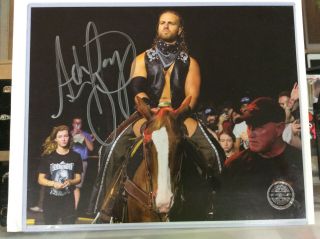 Pro Wrestling Crate Exclusive Hangman Adam Page Autographed 8x10 Auto Aew Wwe