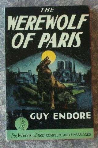 Pocket Books 97 The Werewolf Of Paris By Guy Endore 1st 1941 Unread Af
