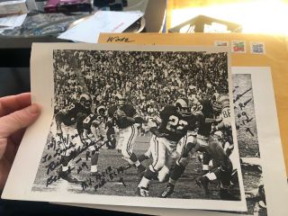 2 Bill Wade Los Angeles Rams Signed/autographed 8x10 B/w Photo From Bill Proof U
