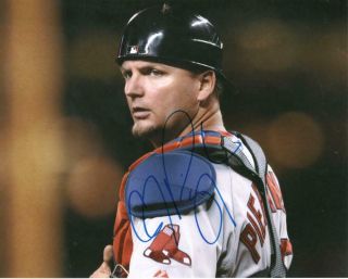 A.  J.  Pierzynski Boston Red Sox Action Signed Autographed 8x10 Photo W/