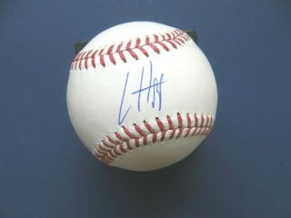 Ian Happ Autographed Official Major League Baseball Chicago Cubs W/coa Jsa