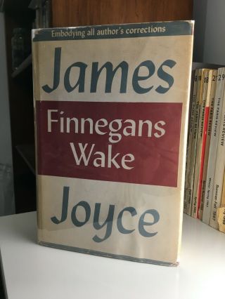 Finnegans Wake James Joyce - Ninth Printing Hcdj Viking