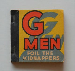 1936 G - Men Foil The Kidnappers Tarzan Ice Cream Premium Big Little Book