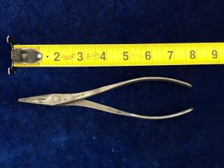 Vintage Snap - On Tools No.  60c Duck Bill Pliers With Smooth Handle Usa Made Tool