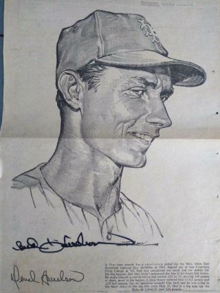 Bud Harrelson Autographed 1969 York Daily News Centerfold Cover Newspaper