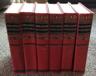 2nd Edition Abraham Lincoln Carl Sandburg Scribners 6 Vol Set