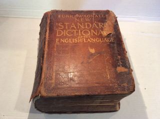 Vintage 1913 Funk & Wagnalls Standard Dictionary Of The English Language