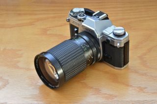 Vintage Canon,  Nikon,  Fuji,  Konica Slr Cameras With Lenses  Parts/repair