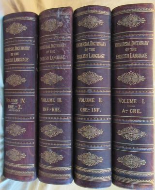 1897 Universal Dictionary Of The English Language,  4 Vols. ,  Hb,  Hunter - Vg
