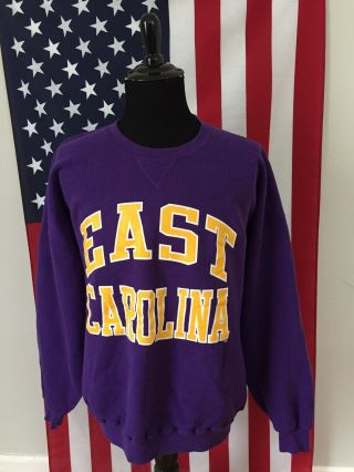 Vtg East Carolina University Pirates Sweatshirt Men 